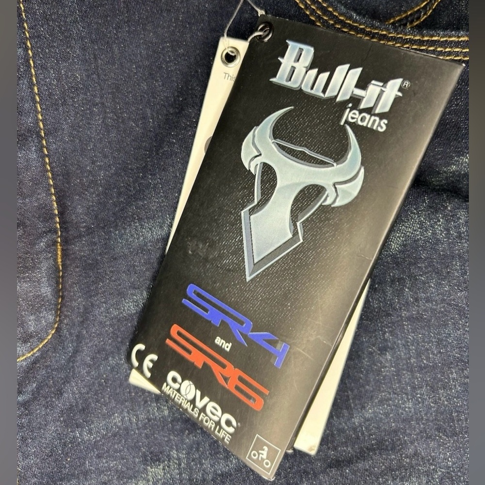 Bull-it SR6 Motorcycle Jeans Vintage Blue Covec Padded Women’s Size 10 US - Picture 11 of 13